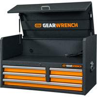 Tool Chest, 40-3/5" W, 5 Drawers, Black/Orange Buying Direct Corp.