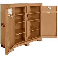Model 109 Jobsite Cabinet with Padlock, Steel, 47.5 Cubic Feet, Tan Buying Direct Corp.