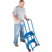 Portable Folding Ladder, 2 Steps, Perforated, 20" High Buying Direct Corp.