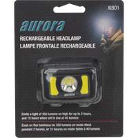 Lampe frontale, DEL, 350 lumens, 2 hres de fonctionnement, piles Rechargeable Buying Direct Corp.