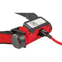 REDLITHIUM USB Hardhat Headlamp, LED, 600 Lumens, 5 Hrs. Run Time, Rechargeable Batteries Buying Direct Corp.