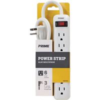 Power Strip, 6 Outlet(s), 3', 15 A, 1875 W, 125 V Buying Direct Corp.